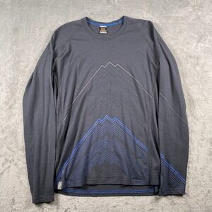 IceBreaker Shirt Mens XXL Merino Wool Bodyfit+ 200 Long Sleeve Base Layer *HOLE*